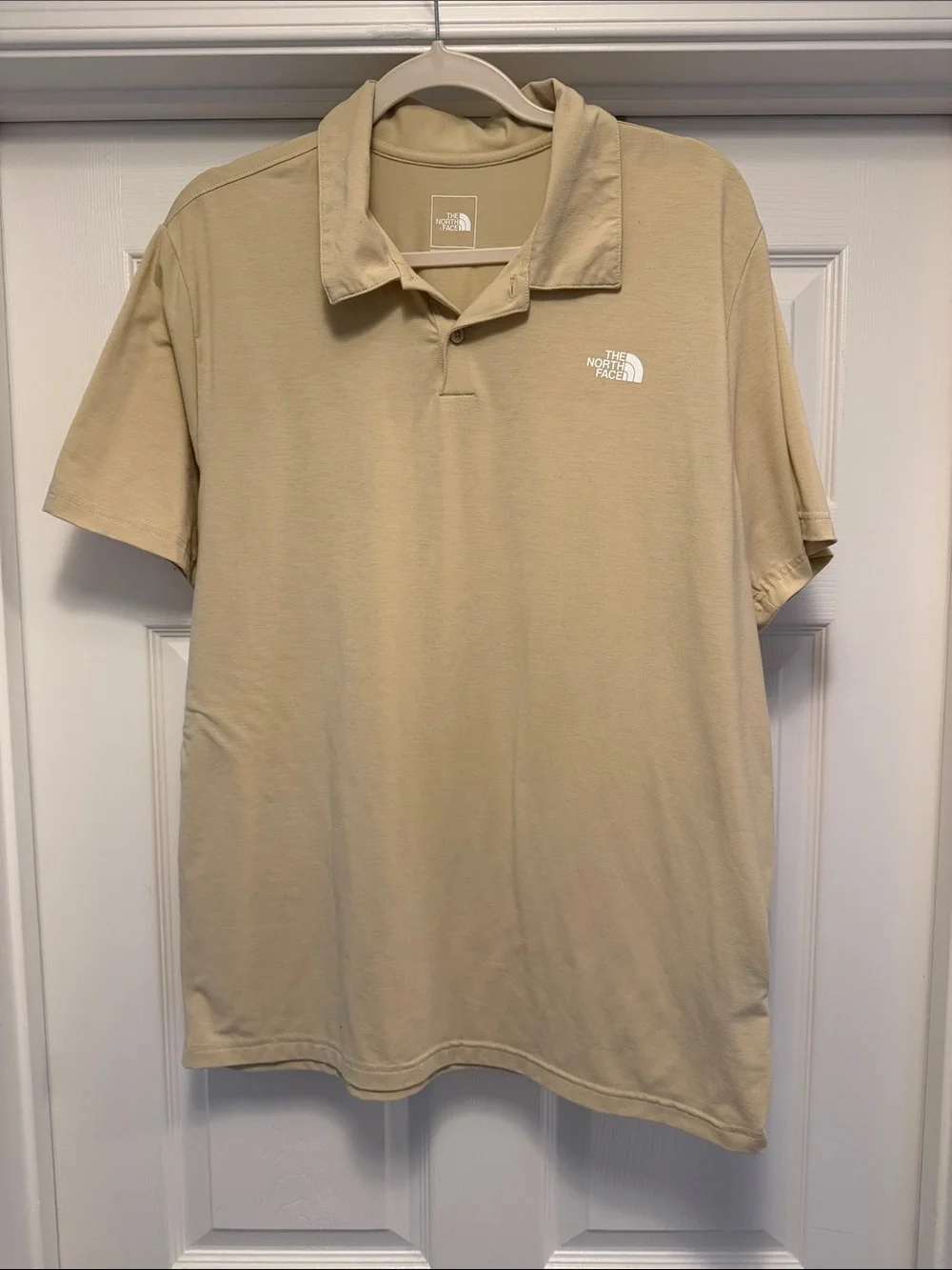 The North Face Men's Polo Shirt in Khaki size L
